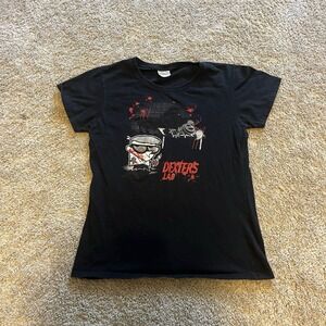Vintage Y2K Dexters‎ Labratory Parody Shirt Women's Medium Faded Halloween